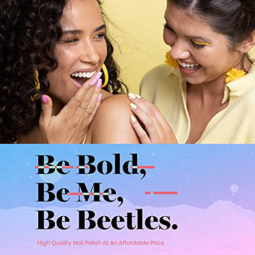Beetles Boujee Glitter Gel Polish Set, 6 Pcs Pink Silver Gel Polish Kit Soak Off Nail Lamp Glitter Purple Pink Green Gold Glitter Nail Polish Gel Kit Holiday Gift Box Women's Day Nails Art Design #TOP7