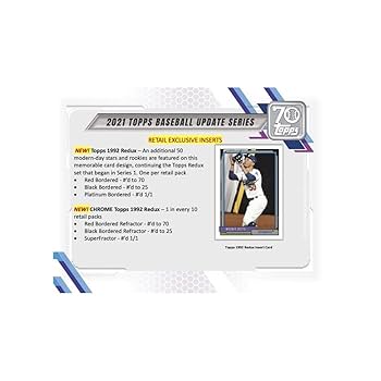 Amazon.com: 2021 Topps Update Baseball Hobby Box(24 Packs/14