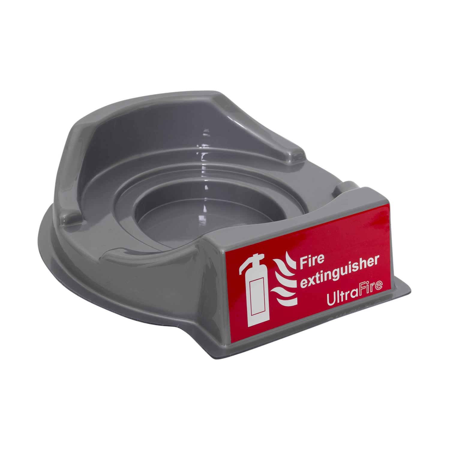 Ultrafire Fire Safety Grey Ultrafire Universal Economy Fire Point Extinguisher Stands - Suitable For Up To 9Kg/9Ltr Extinguishers - Uk Manufactured (Single, )