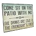 Come Sit on the Patio With Me Metal Sign, Outdoor Living, Patio Decor by HBA