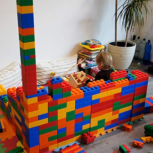 Uniplay Plump Soft Building Blocks — Jumbo Multicolor Stacking Blocks For Toddler Cognitive Development And Educational Games For Ages 3 Months And Up (120-Piece Set) #TOP4