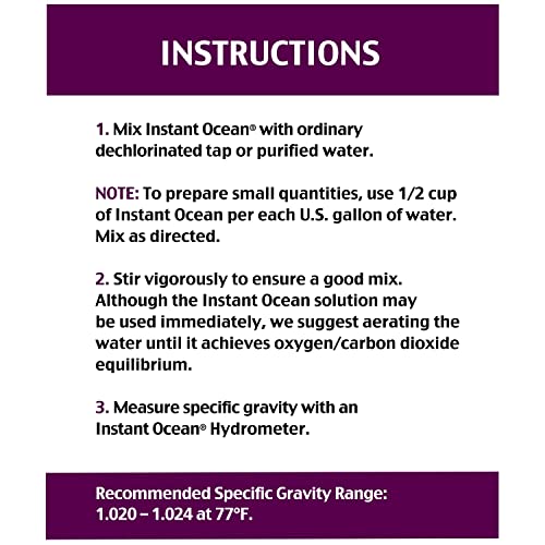 Image of Instant Ocean Sea Salt, for Marine Aquariums, Fast Dissolving, 50 Gallon (Pack of 3)
