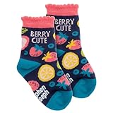 Stephen Joseph, Toddler Kids Boys Girls Unisex Non-Slip Fashion Cotton Crew Socks, Fruit, Small US