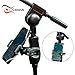 Crescendo CR-30 SlimClip Mic Stand Phone Holder, iPhone Clamp Mount, Pole Phone Mount, Microphone, Music or Drum Stand, Mic/Phone Clip - for iPhone, Samsung Galaxy, Pixel, Any Smartphone (Grey)