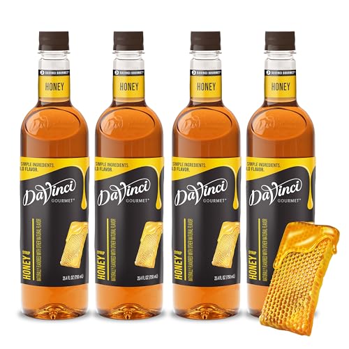 Image of DaVinci Gourmet Honey Syrup, 25.4 Fluid Ounces (Pack of 4)