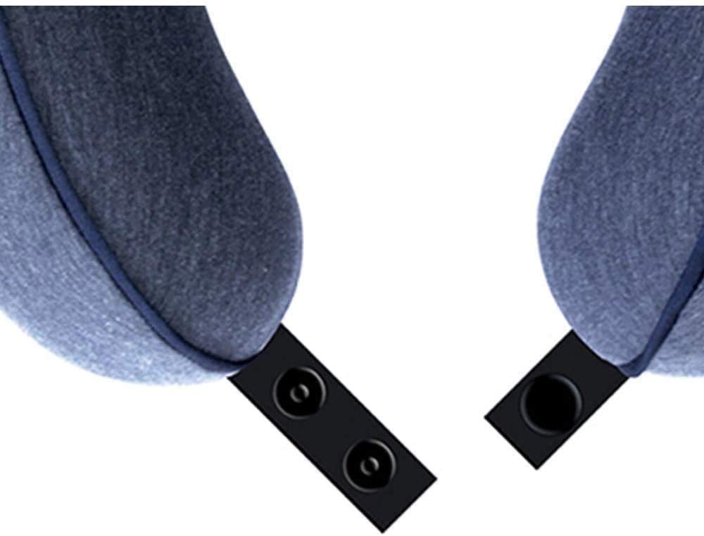 Almohada de espuma de memoria de almohada de viaje, almohada de cuello para avión, cuello y almohada de soporte para la cabeza para el descanso y el automóvil para dormir, deben tener accesor