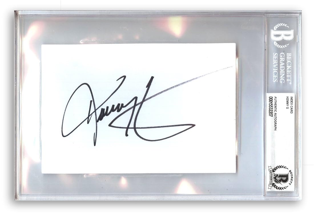 Amazon.com: Kenny G Signed Autographed Index Card Jazz