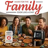 Gourmia Air Fryer Oven Digital Display 4 Quart Large AirFryer Cooker 12 1-Touch Cooking Presets, Black and Stainless Steel Accents Fry Force GAF486