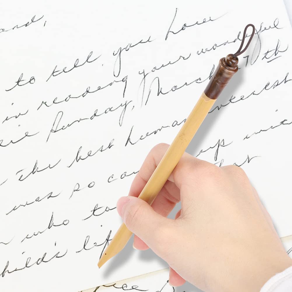 Pssopp 5Pcs Strumento di Argilla polimerica Penna calligrafica di bambù e Penna di bambù Strumenti di modellatura in Ceramica polimerica (#1)