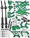 hopsupRC Upgrades Part for 1/10 Rustler 2WD VXL,Steel Drive Shaft CVD Axles & Alloy Front Rear Arm,Caster Block,Steering Blocks,Rear Stub Axle Carriers,Shock Tower,Steering Bellcranks,Bulkhead,Green