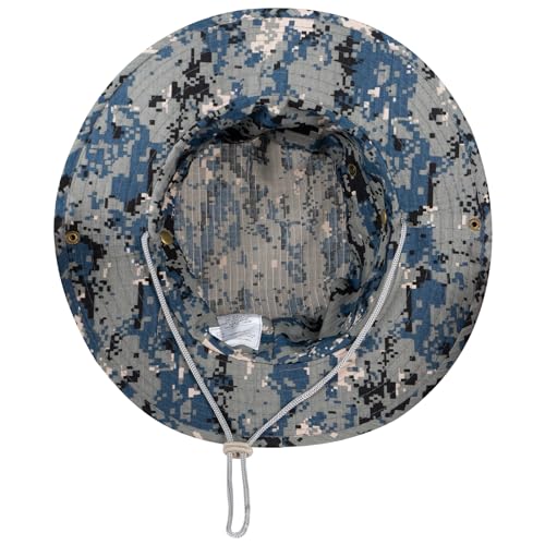 Image of Sun Hats for Men Women Boonie Hat UPF 50+ Bucket Hat Wide Brim UV Protection Fishing Hiking Safari Outdoor Hats
