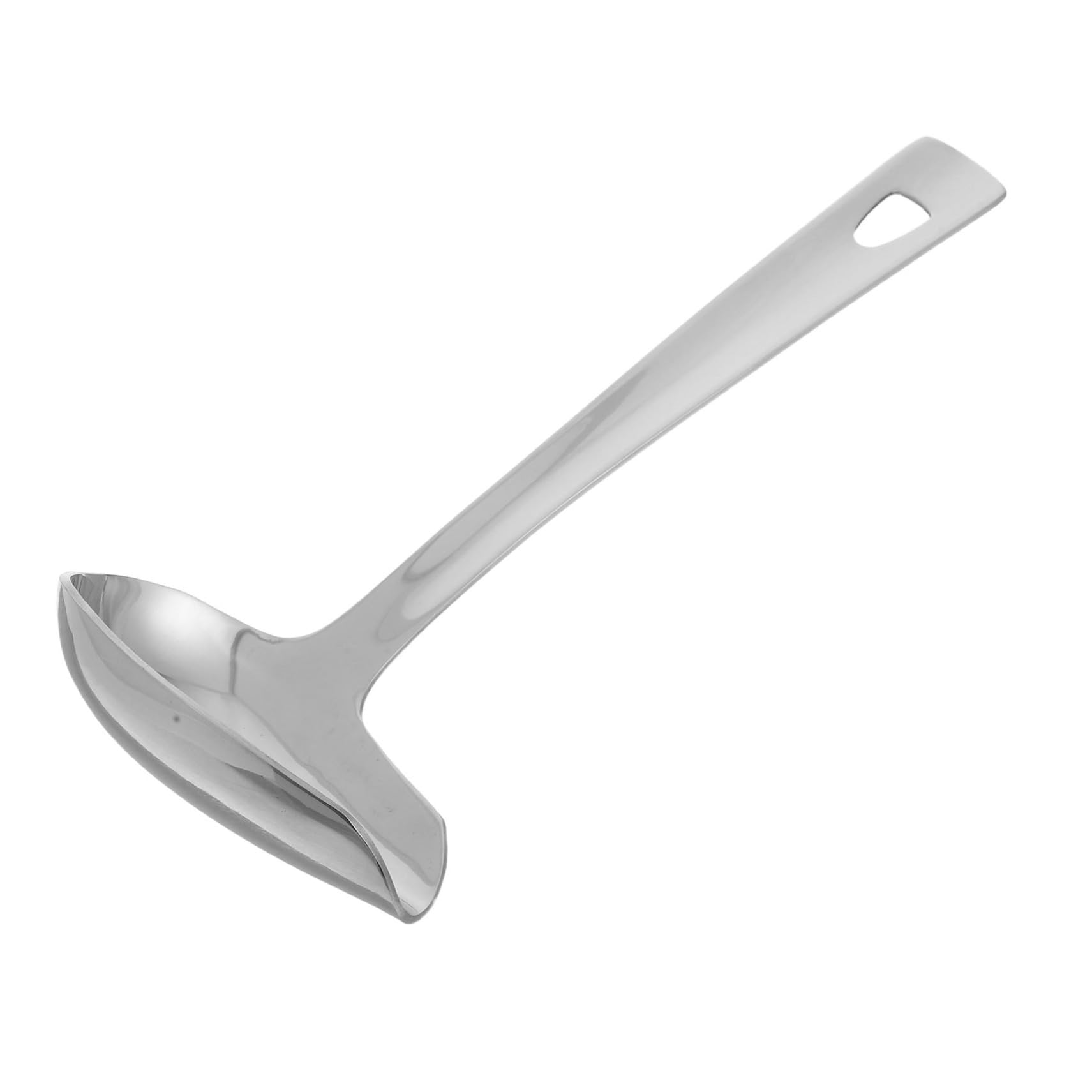 Cabilock Stainless Steel Sauce Ladle with Pouring Spout Versatile Gravy Spoon for Soups Dressings and Sauces Kitchen Tool for Controlled Pouring and Easy Serving