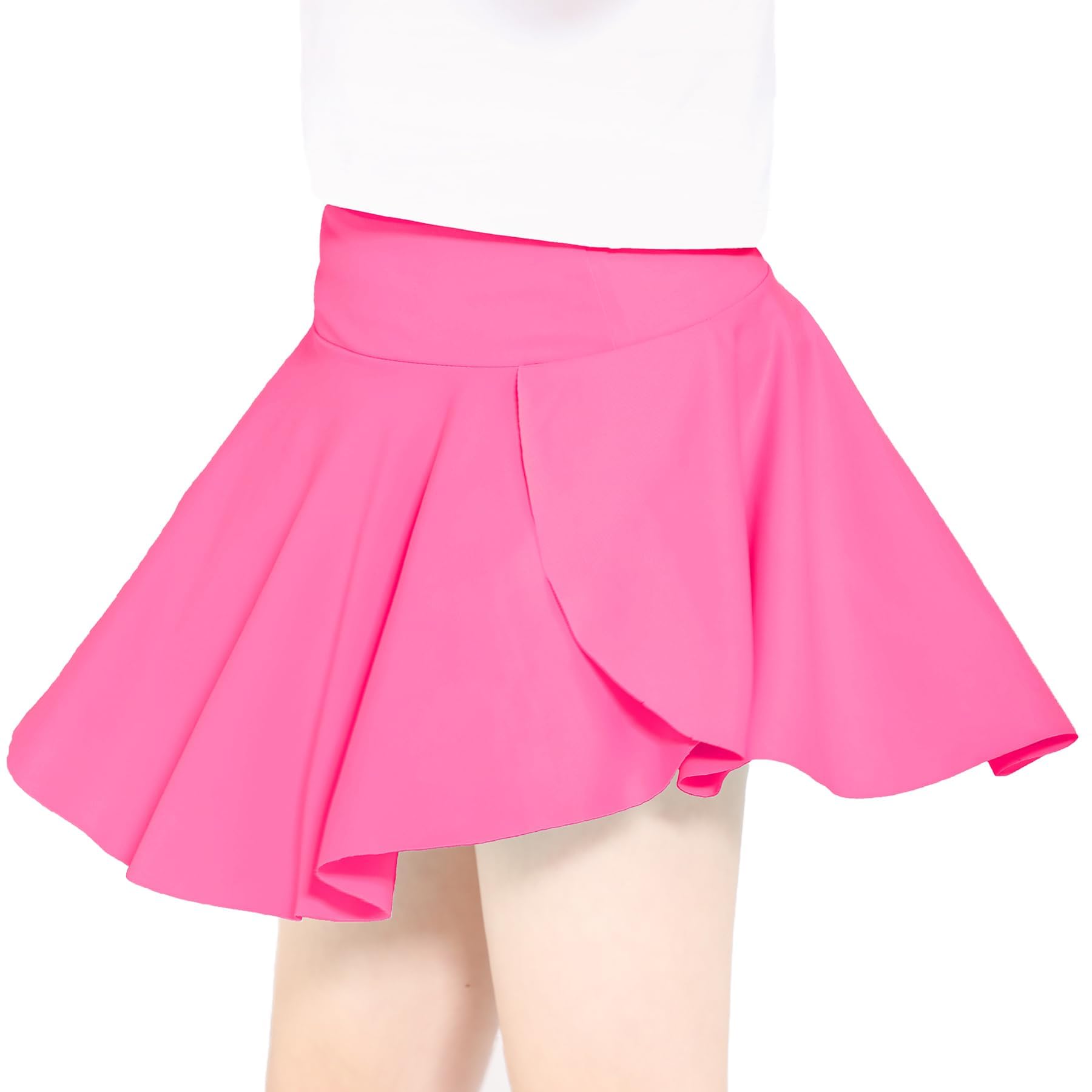 Hvididan Skort Girls, Athletic Skirts for Tennis Golf, Butterfly Flowy Shorts for Kids, Shorts with Pocket