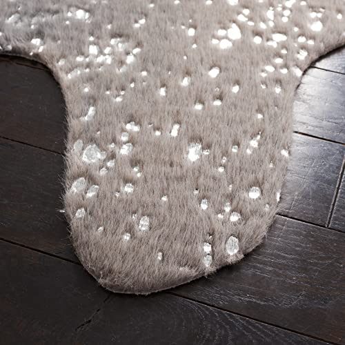 Tapete SAFAVIEH Faux Cow Hide 152x197 cm Gris Oscuro miniatura 4