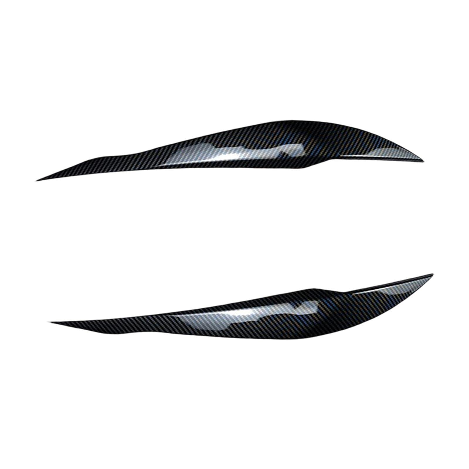 ATORSEr Headlight Eyebrow Eyelid Cover Trim for 3 Series F30 F31 318I 320I Carbon Fiber Pattern-image-35