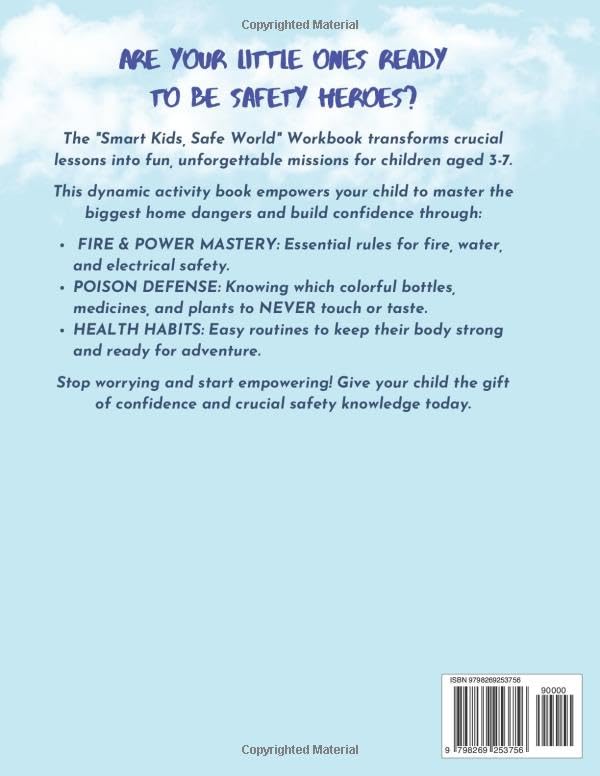 Smart Kids, Safe World: The Essential Safety Workbook: Fun Activities and Coloring Pages to Master Electrical, Fire, Water, and Poison Control Safety for Ages 3-7 (Smart Kids Safety Series) image 3