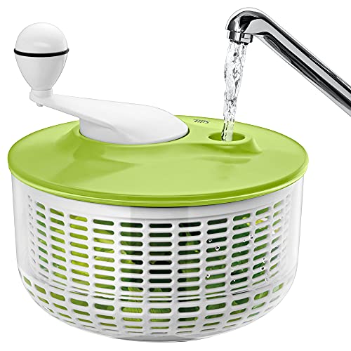 Silit Salatschleuder 25 cm, Kunststoff, Kunststoffsieb, Kurbelmechanismus, spülmaschinengeeignet, grün, 27 x 26.6 x 15.8… - Image 6
