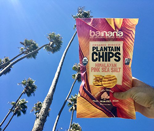 Barnana Organic Plantain Chips, Himalayan Pink Salt, Paleo, Vegan, Grain Free Chips,5 Ounce (Pack of 3)