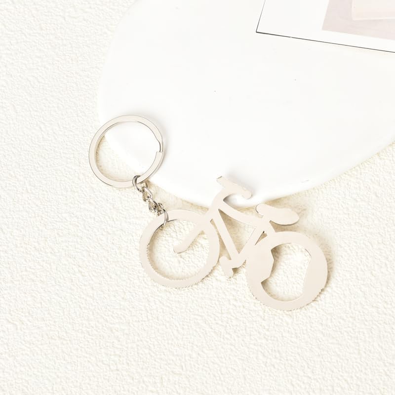 Miniatura 5 de Llavero abrebotellas de bicicleta para bicicleta, regalo creativo para ciclista, motociclista, regalo para hombres, novio, marido, bebedor de