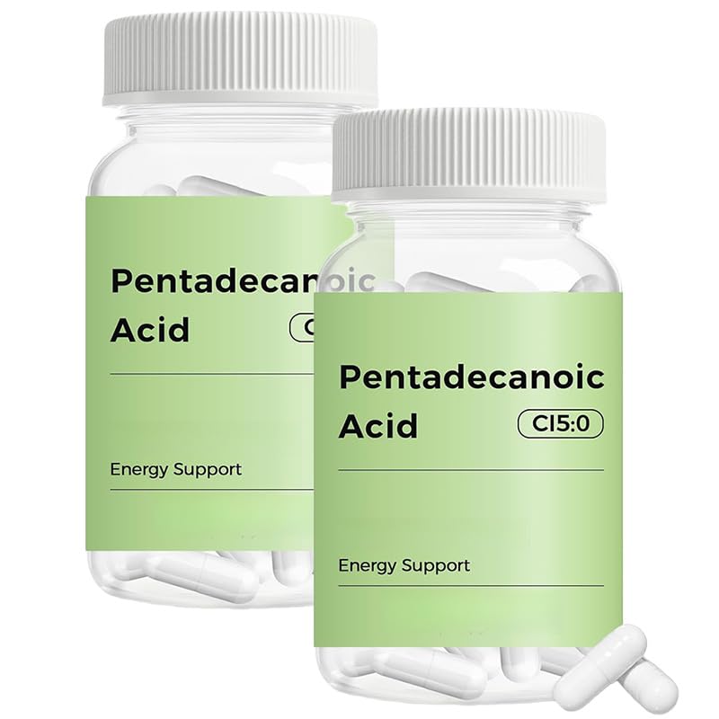 Acide Pentadécanoïque C15:0 | Pack de 2 Flacons pour Soutien Nutritionnel