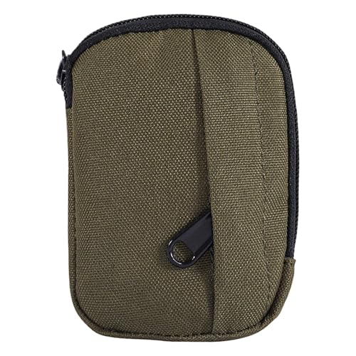 Bolsa de cinturón para hombre, bolsa de cintura para viajar | Pequeños bolsos de llavero al aire libre | Engranaje de correa, cartera de fundas de cintura, auricular de bolsillo portátil de nylon para