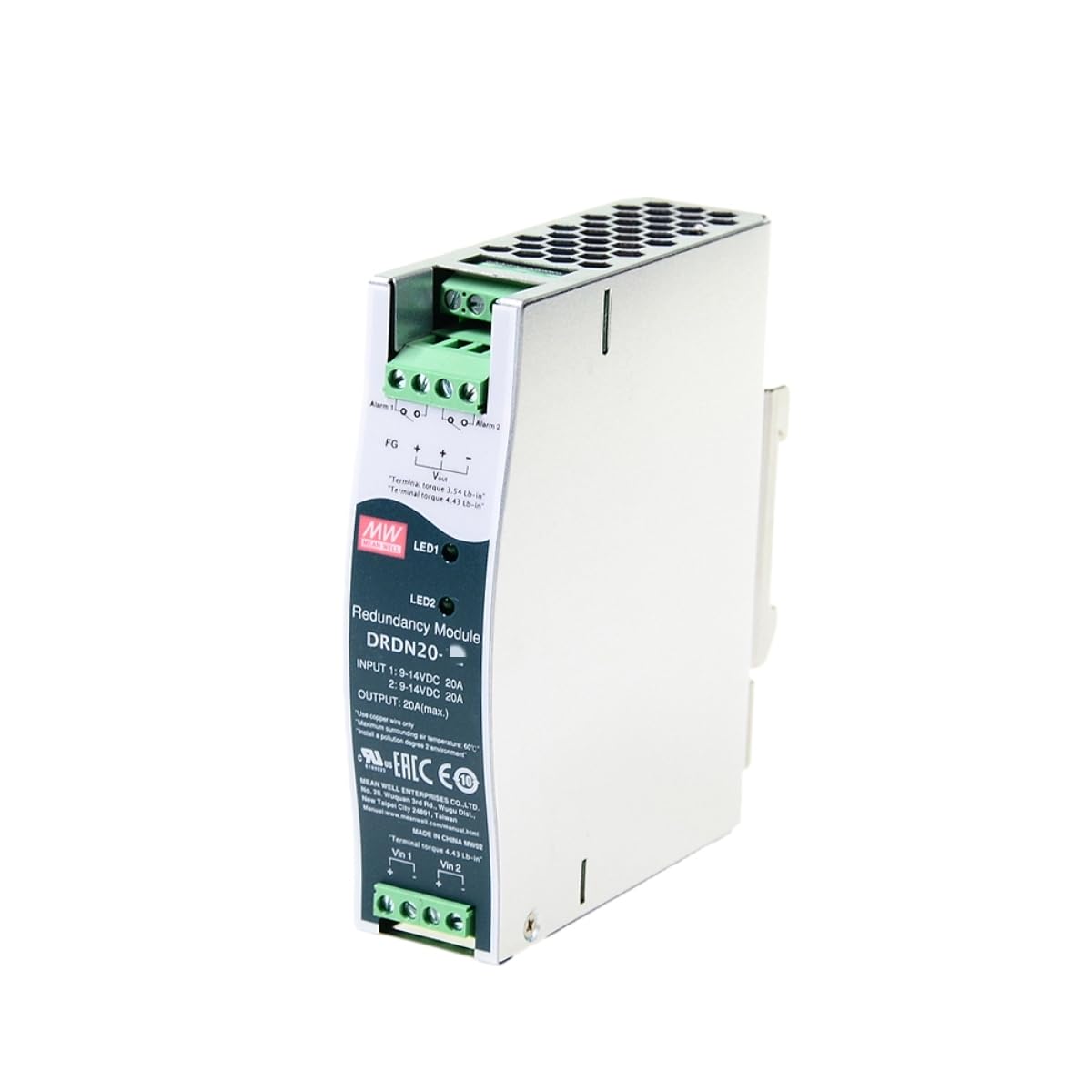 DRDN 40 W zasilacz impulsowy DRDN40-12 dwukanałowych wejść nadmiarowych modułowych zasilaczy na szynę DIN, przetwornik, transformator do automatyki fabrycznej itp. (DRDN20-24)