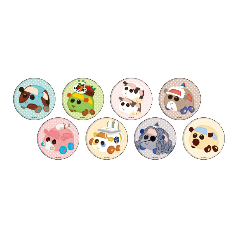 Pui Pui Molcar Driving School 05 Official Illustration Can Badges Box of 8