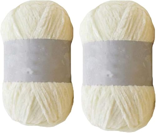 Miniatura 8 de Clisil 2 madejas de terciopelo mostaza, hilo de terciopelo suave, hilo de chenilla de terciopelo de lujo, bufanda para bebé, manta de bebé, almohada