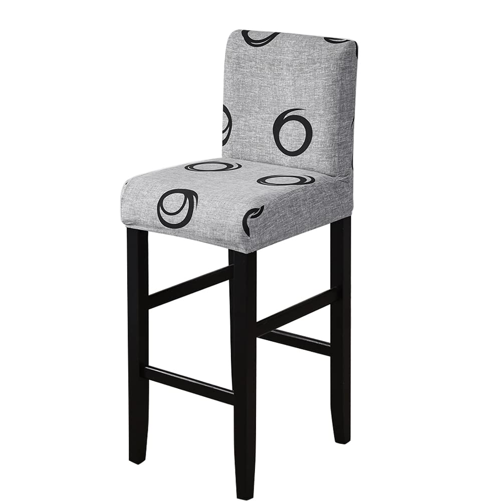 Housse de tabouret de bar pour rénover un dossier court usé de cuisine ou comptoir