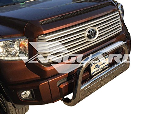 Vanguard Stainless Steel Classic Bull Bar | Compatible With 07-20 Toyota Sequoia Excludes Trd Models/ 07-20 Toyota Tundra Excludes Trd Models #TOP6