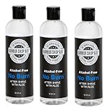 Barber Shop Aid No Burn Alcohol Free Aftershave 12.5 Ounce (Pack of 3)