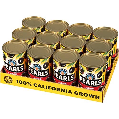 Pearls, Ripe Pitted, Large Black Olives, 6 Oz, Pack Of 6 #TOP6