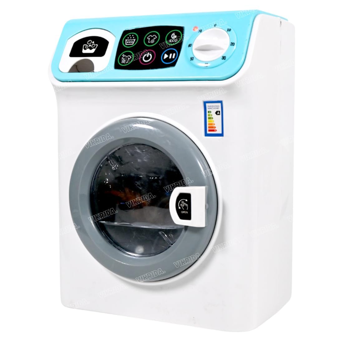 VikriDA Washer and Dryer Playset for Kids, Pretend Play Kids Washing Machine with Realistic Action, Washing Machine Toy (B0CX1S4LBC) Amazon Price History, Amazon Price Tracker