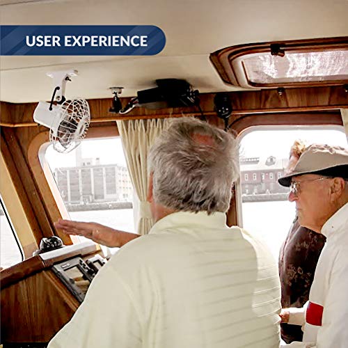 Five Oceans TMC Marine Oscillating Fan Fixed Mount 6 inches for Boats and RVs, FO716 - Thumbnail 4