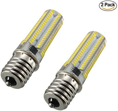 ATMOZ (2-pack) E17 New Longer 152-LED Dimmable Warm White 110/120v Microwave & Appliance Compatible Bulb.