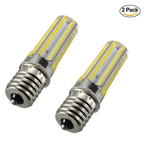 ATMOZ (2-Pack E17 New Longer 152-LED Dimmable Warm White 110/120v Microwave & Appliance Compatible Bulb.