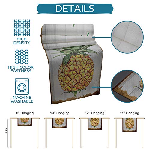 Libaoge 6 Placemats With Matching Table Runner 70 Inches Long Pineapple Burlap Farmhouse Table Runner And Placemats Set For Kitchen Dining Table Wedding Party Holiday Dinner #TOP4