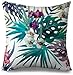 MDEIMAT Quadrato Tropical Palm Foglie di Palma Federe Federe di Palma Verde Decori Gettare Copri Cuscino 18 X 18 Pollici Copri Cuscino Federe