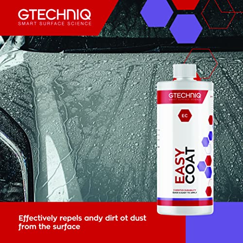 Gtechniq Easy Coat Refill for Cars, 17 fl oz | Extreme Dirt Resistance, Protects from UV, Weather and Wash Chemicals, Quick and Easy to Apply, for Paint and Glass Surfaces, Up to 3 Months Durability
