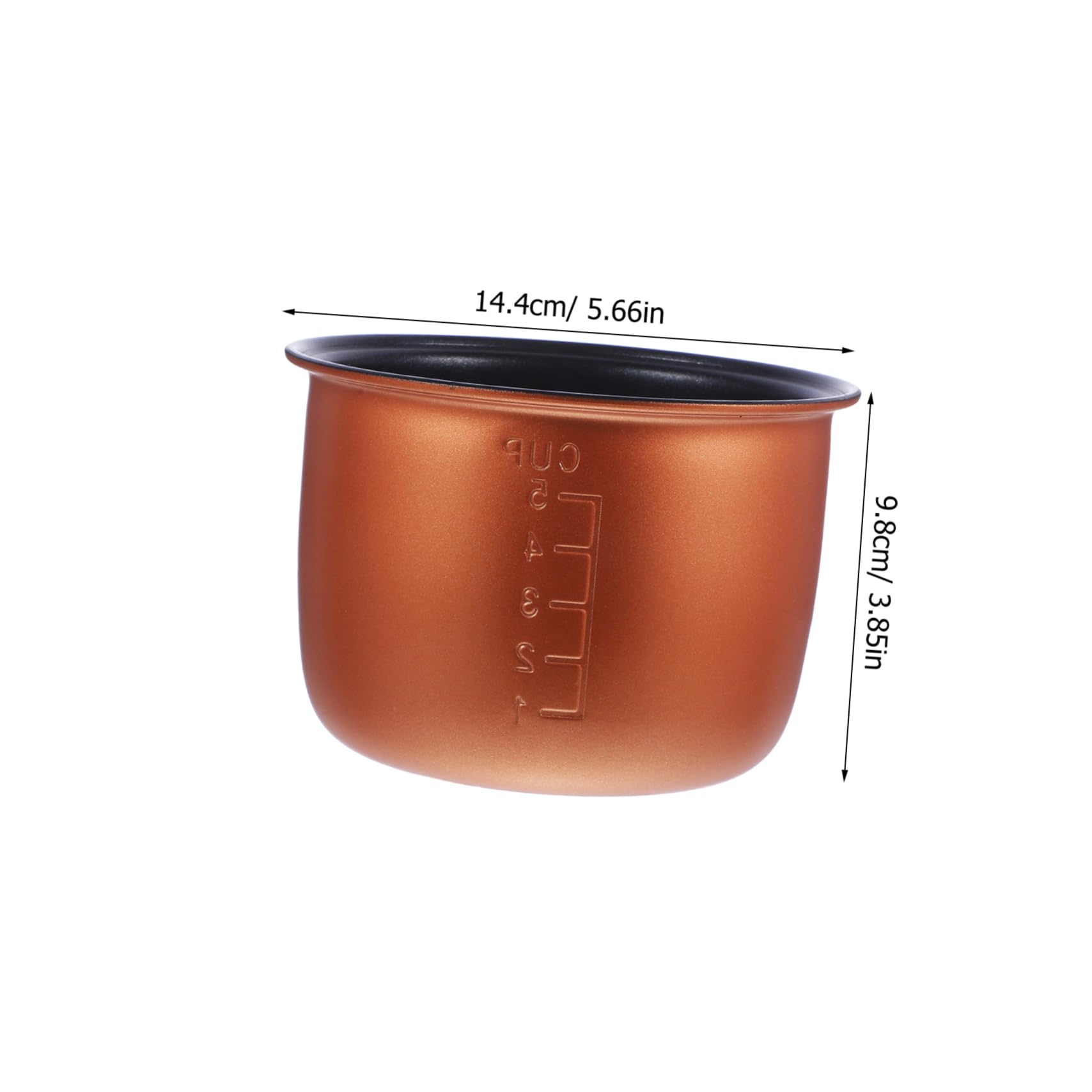 FUNOMOCYA Rice Cooker Aluminum Inner Pot 1.2l Non Stick Liner Cooker Replacement Pot