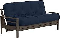 Vista 1 de Nuevo reemplazo del colchón del futón con cubierta lisa, bobina con bolsillos, espuma viscoelástica/resortes internos, Algodón, Marino