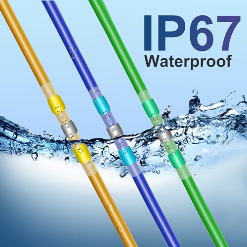 Zipcci WIRE CONNECTORS Heat Shrink Butt Connectors Kit, Waterproof Marine Wiring Splice Terminal Gauge, Electrical Crimp, Trailer Wire thumb #3