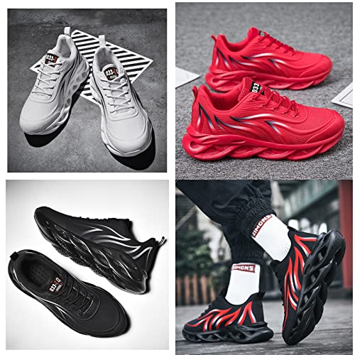 Men's Women's Relieve Foot Pain Perfect Walking Shoes, Orthopedic Sneakers for Women and Man Slip on (Black,US 10.5)3