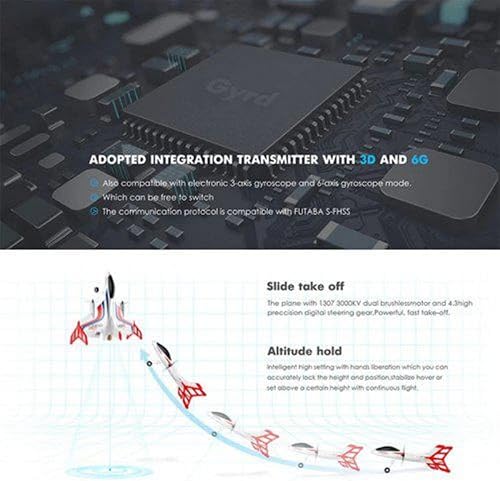 Miniatura 3 de Wltoys XK X520 RC Avión 6CH 3D6G sin escobillas Vertical Dake-Off and Landing Stunt Foam Avión Juguetes