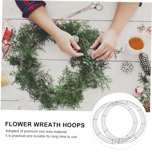 Aro floral metálico resistente DECOMELODY para estructurar decoraciones estables de exterior 8