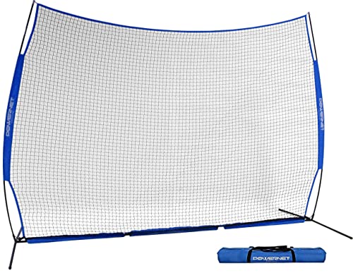 PowerNet Sports Barrier Net - Red de Seguridad para béisbol, Lacrosse, Baloncesto, fútbol, Hockey sobre el Terreno, sóftbol (3,65 x 2,74 m), 12 Foot by 9 Foot, Azul Royal Cover