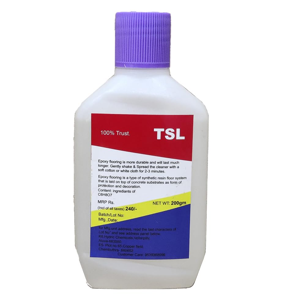 TSL Floor Epoxy Cleaner, 200g | Long Lasting Protection | Odourless (B0D47M5GJM) Amazon Price History, Amazon Price Tracker