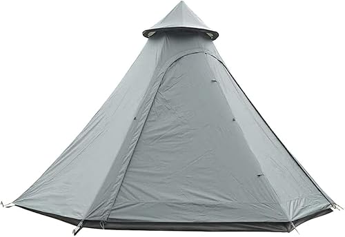 Tienda de campaña impermeable pirámide tipi para adultos, tienda de campaña impermeable de doble capa, tienda india, tienda de yurta, tienda de