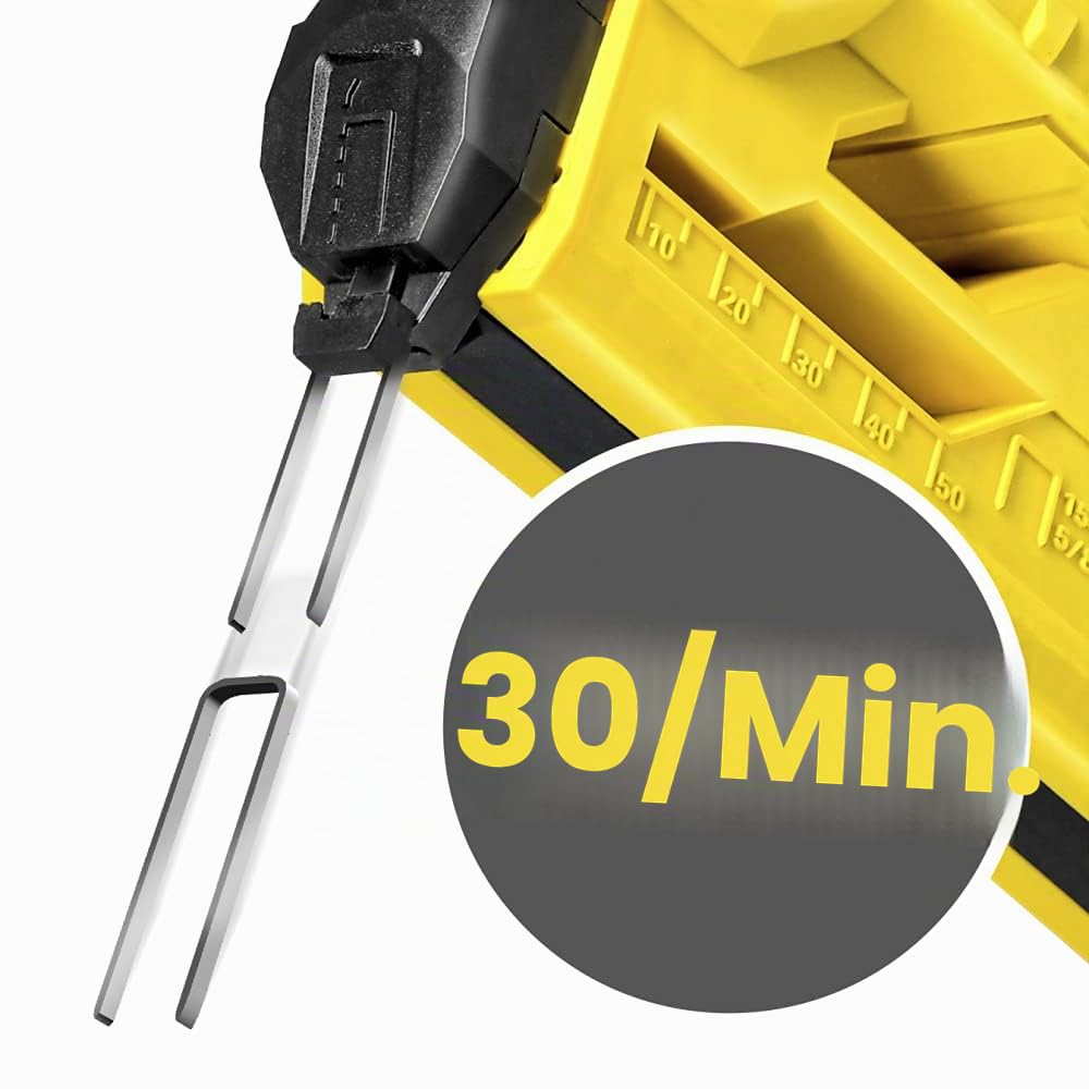 TROTEC Akku-Tacker PTNS 10-20V – 20V Lithium-Ionen, 6 Schlagstufen, 30 Schüsse/min, LED-Licht, Softgrip, Magazin 100 Klammern/50 Nägel, inkl. 500 Klammern & 500 Nägeln, Schnellladegerät, Koffer