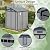 6x6 FT Plastic Outdoor Storage Shed, Easy Assembly Resin Shed with Floor Lockable Shed with Double Doors for Your Backyard Garden Patio Lawn
